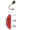 Truck-Lite 35 Series, LED, Red Rectangular, 1 Diode, Marker Clearance Light, P2, 2 Screw, Fit 'N Forget M/C 35001R3 - alternate 2